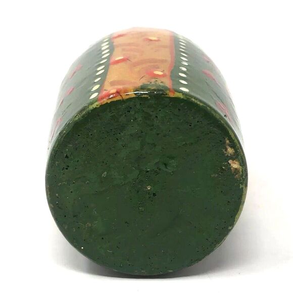 Matryoshka Russian Chime Doll Vintage Hand Painted Roly Poly Folk Art Set of 2 - Picture 8 of 16